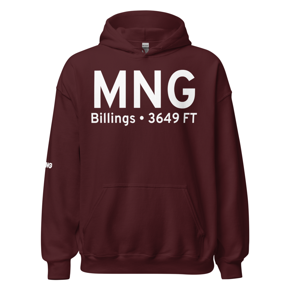 Billings (US-0213) Airport Hoodie Sweatshirt 