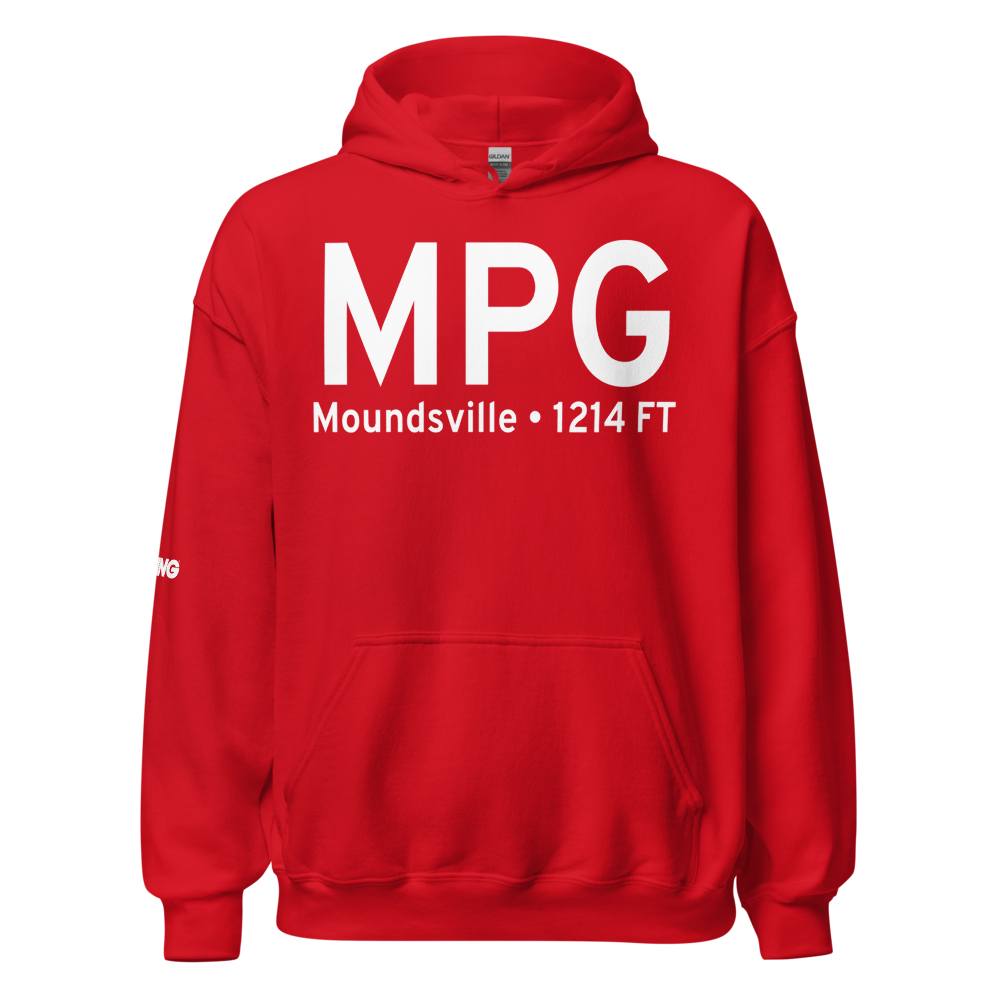 Moundsville (KMPG) Airport Hoodie Sweatshirt 