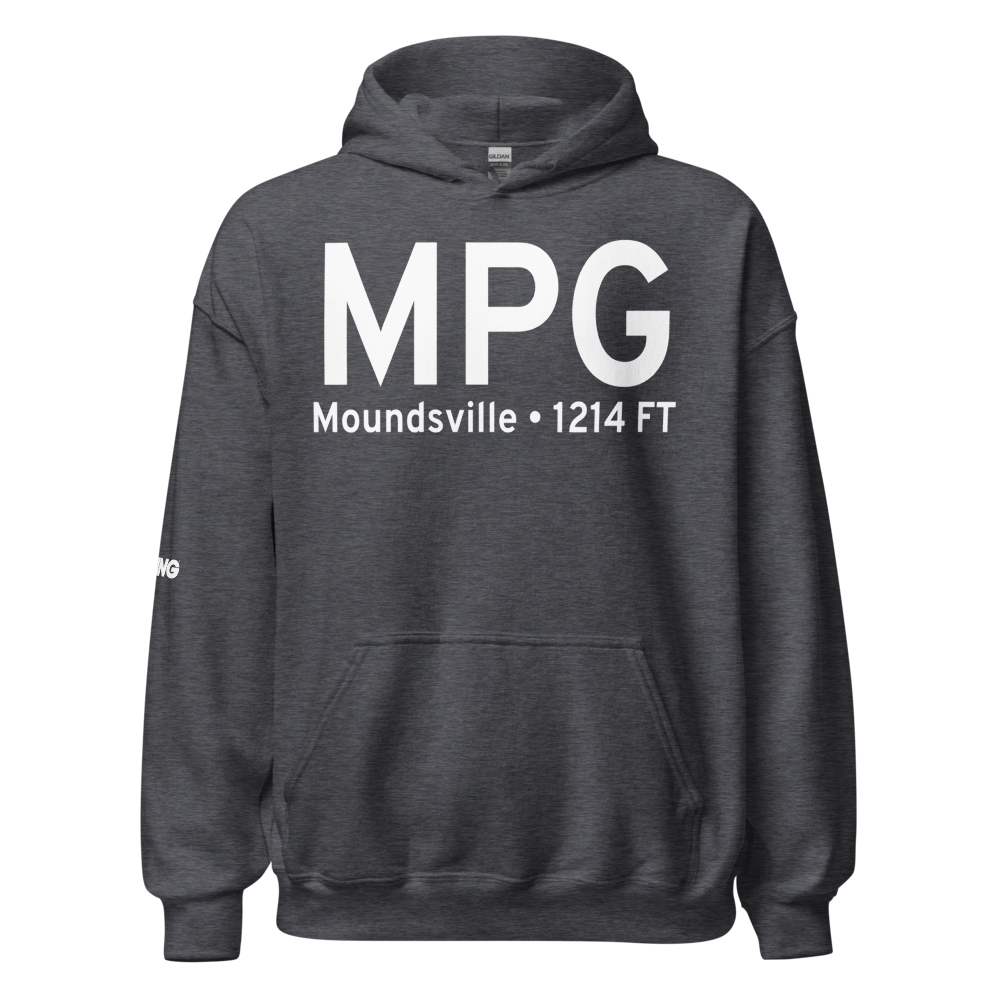 Moundsville (KMPG) Airport Hoodie Sweatshirt 