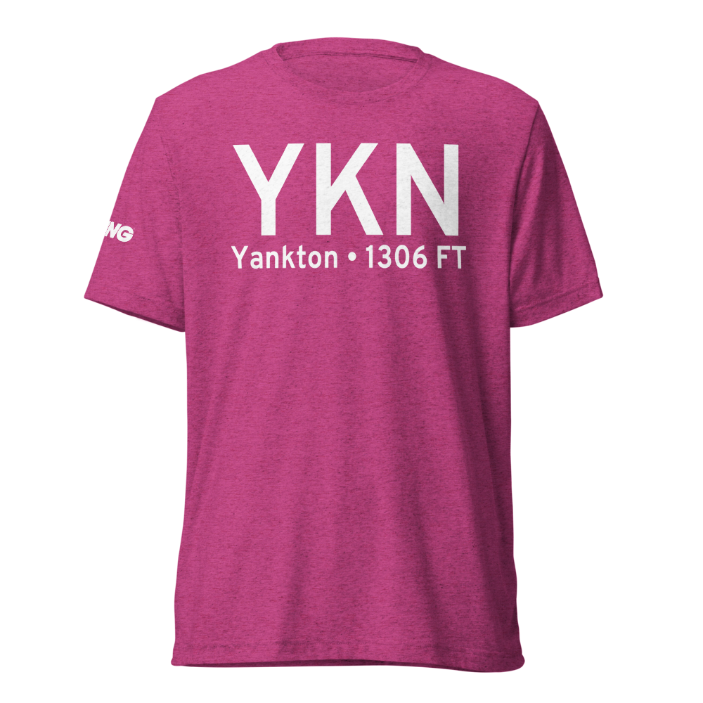 Yankton (KYKN) Airport Tri-blend T-Shirt 