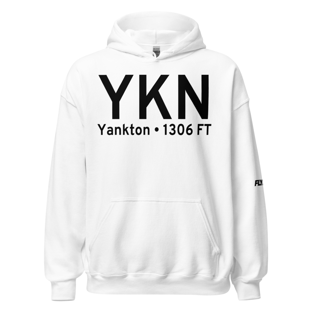 Yankton (KYKN) Airport Hoodie Sweatshirt 