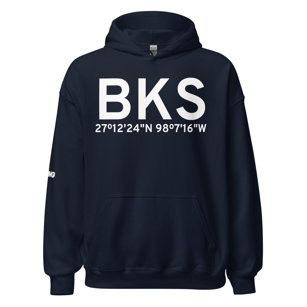 Falfurrias (KBKS) Airport Hoodie Sweatshirt 