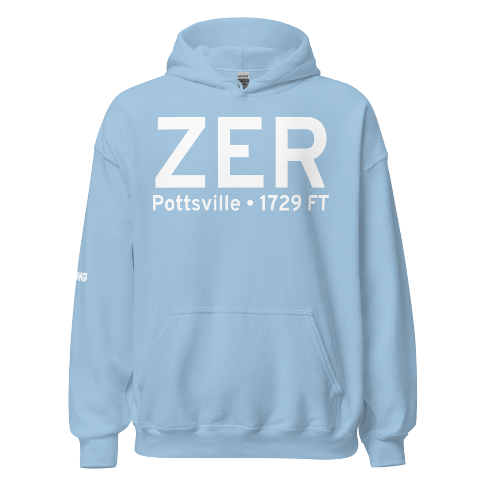 Pottsville (KZER) Airport Hoodie Sweatshirt 