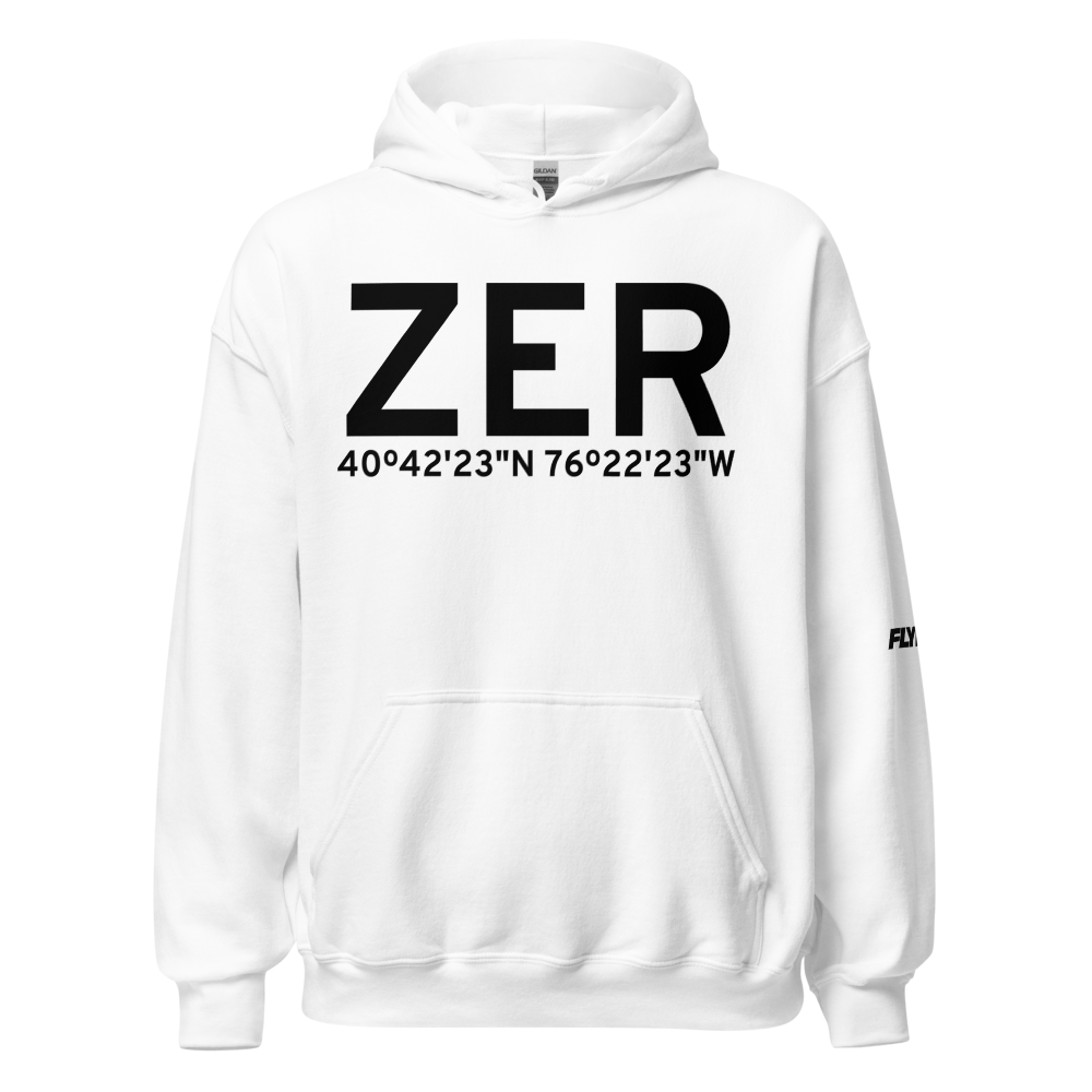 Pottsville (KZER) Airport Hoodie Sweatshirt 