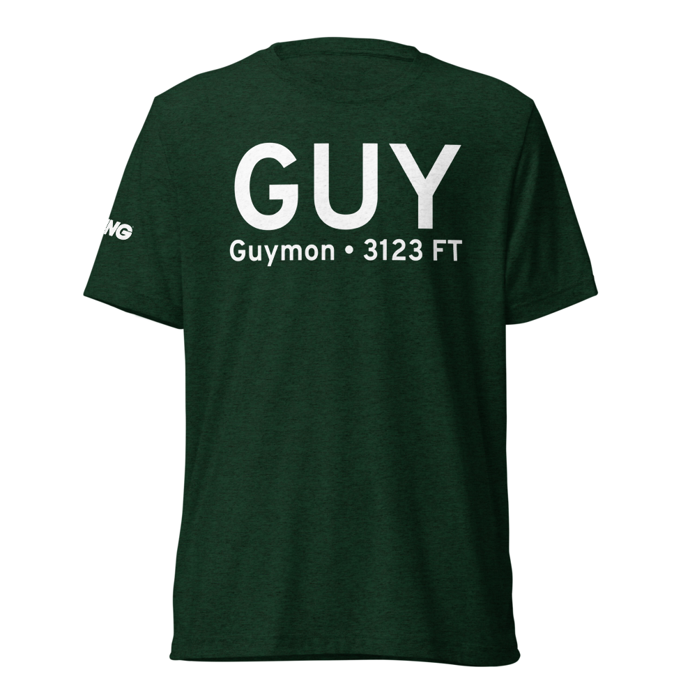 Guymon (KGUY) Airport Tri-blend T-Shirt 