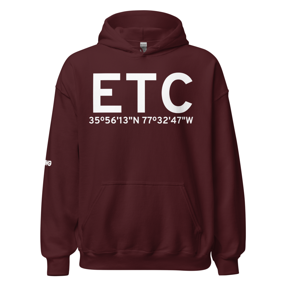 Tarboro (KETC) Airport Hoodie Sweatshirt 