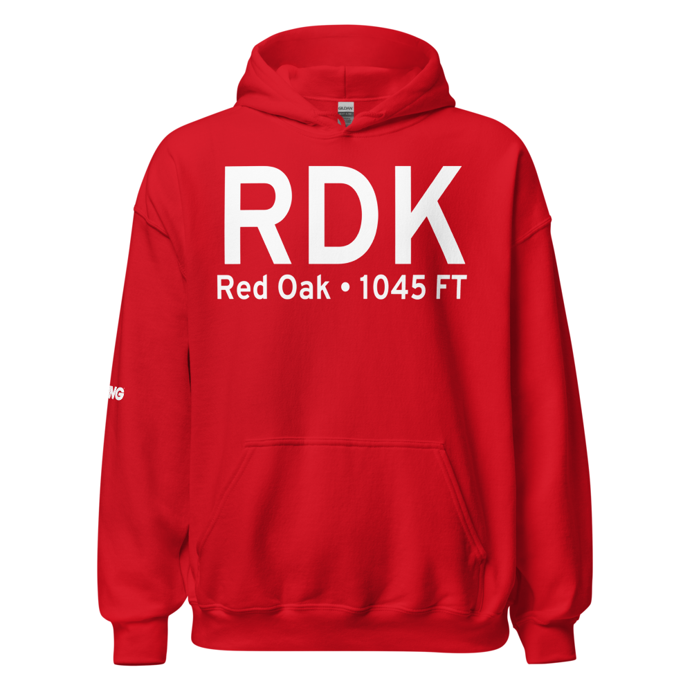 Red Oak (KRDK) Airport Hoodie Sweatshirt 