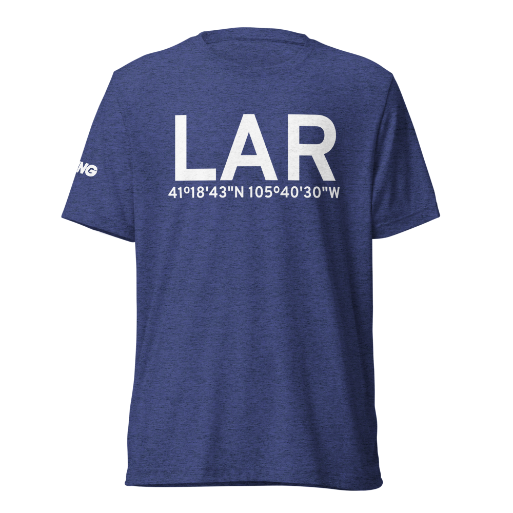 Laramie (KLAR) Airport Tri-blend T-Shirt 