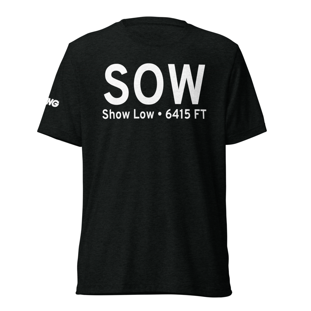 Show Low (KSOW) Airport Tri-blend T-Shirt 