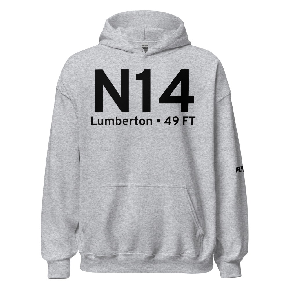 Lumberton (KN14) Airport Hoodie Sweatshirt 