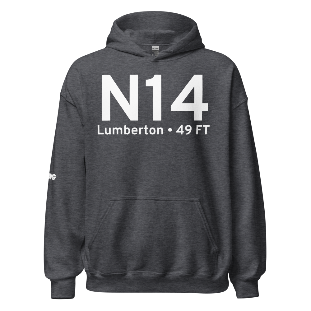 Lumberton (KN14) Airport Hoodie Sweatshirt 