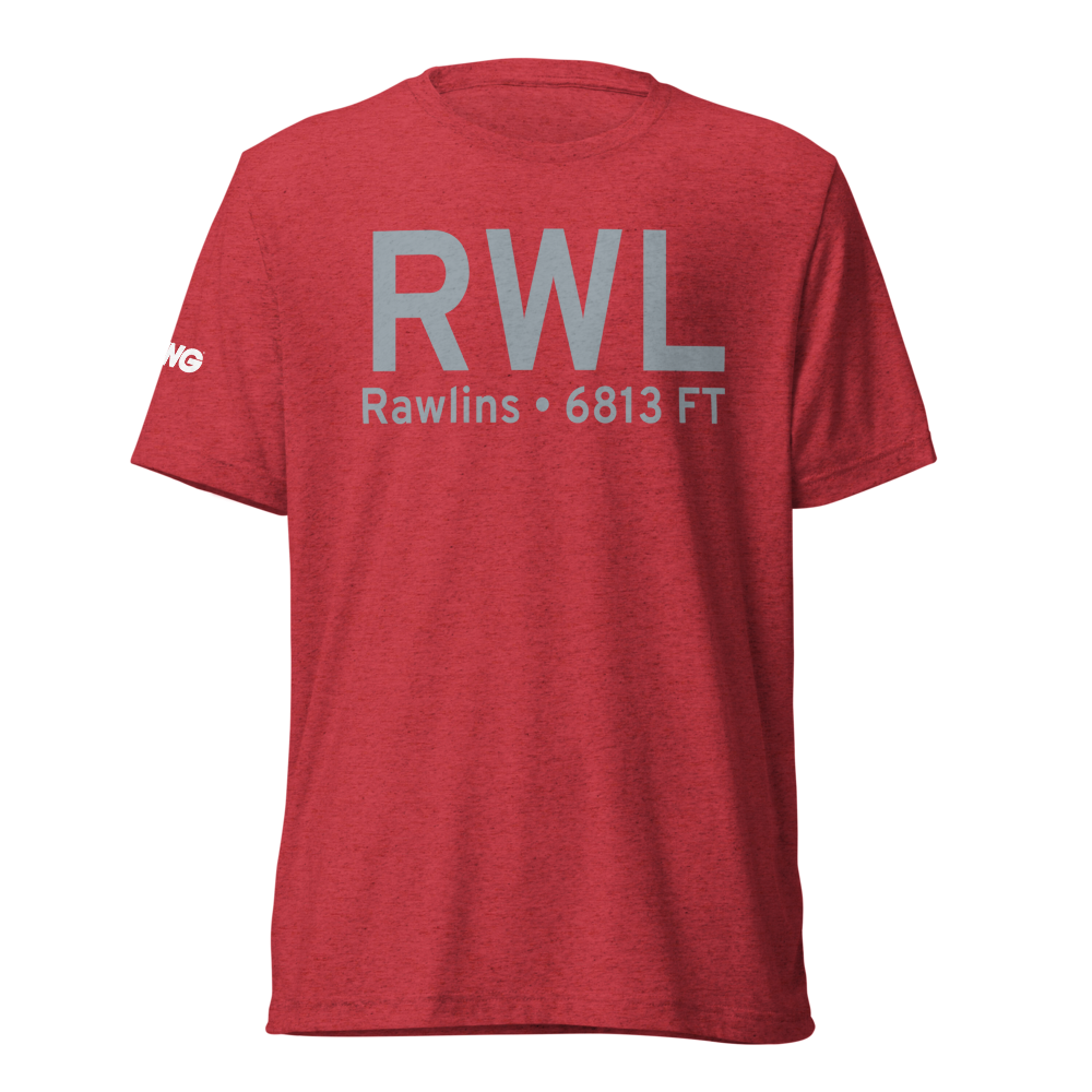 Rawlins (KRWL) Airport Tri-blend T-Shirt 