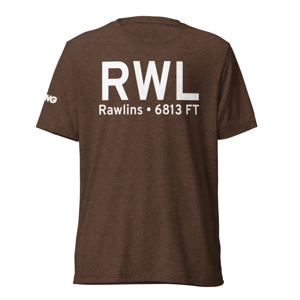 Rawlins (KRWL) Airport Tri-blend T-Shirt 
