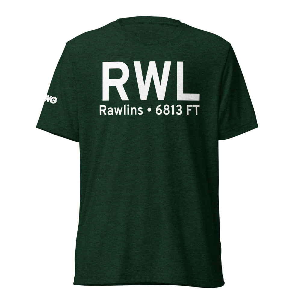 Rawlins (KRWL) Airport Tri-blend T-Shirt 