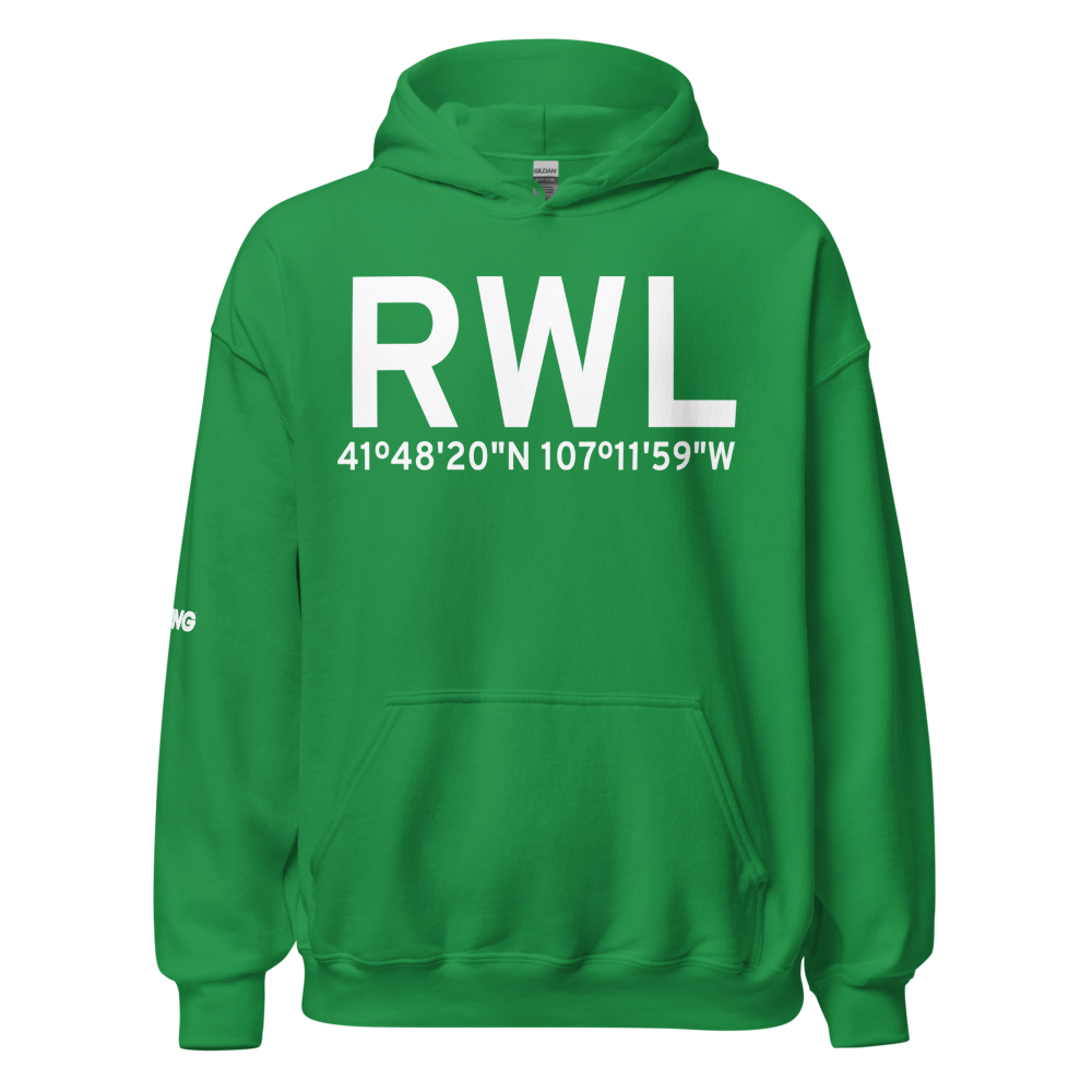 Rawlins (KRWL) Airport Hoodie Sweatshirt 