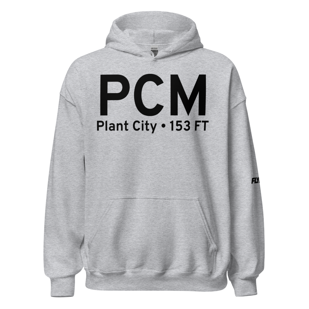 Plant City (KPCM) Airport Hoodie Sweatshirt 