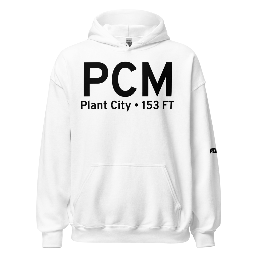 Plant City (KPCM) Airport Hoodie Sweatshirt 
