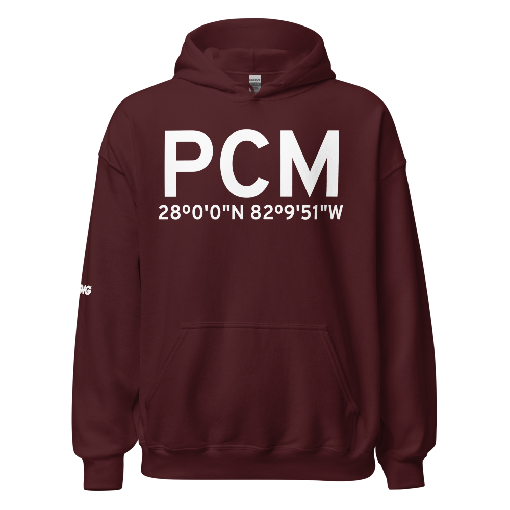 Plant City (KPCM) Airport Hoodie Sweatshirt 