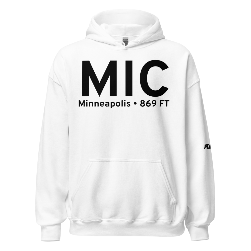 Minneapolis (KMIC) Airport Hoodie Sweatshirt 