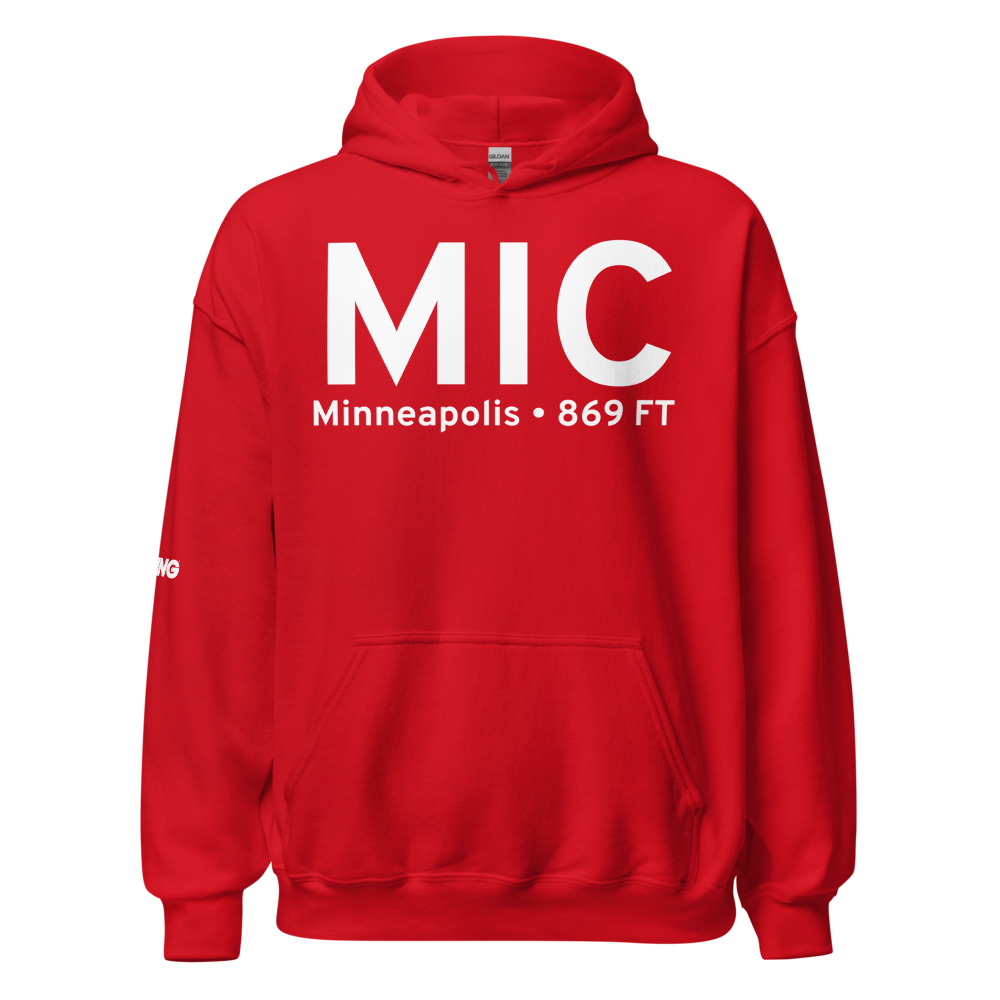 Minneapolis (KMIC) Airport Hoodie Sweatshirt 