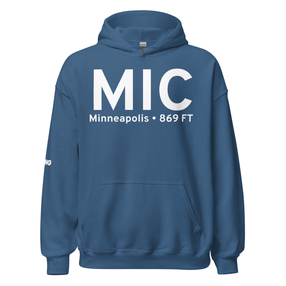 Minneapolis (KMIC) Airport Hoodie Sweatshirt 