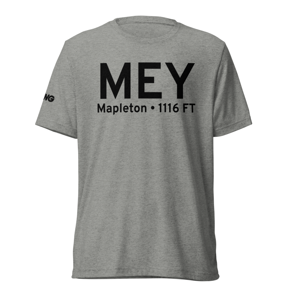 Mapleton (KMEY) Airport Tri-blend T-Shirt 