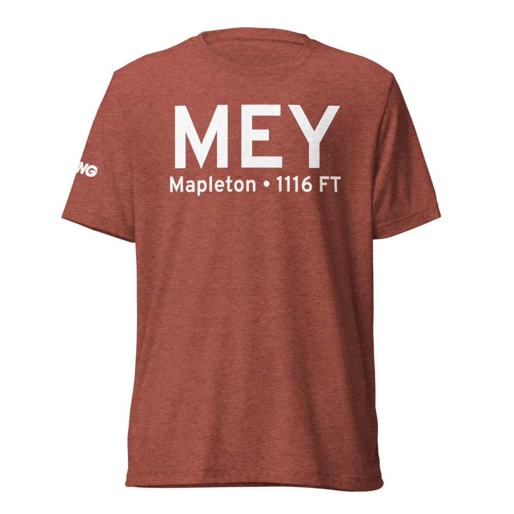 Mapleton (KMEY) Airport Tri-blend T-Shirt 