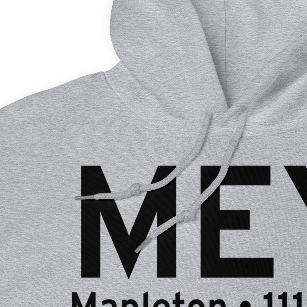 Mapleton (KMEY) Airport Hoodie Sweatshirt 