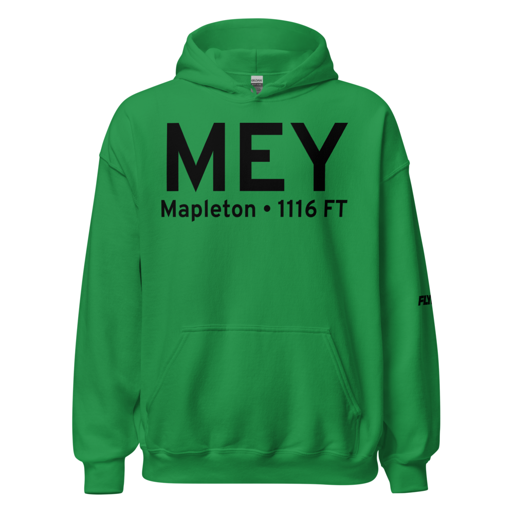 Mapleton (KMEY) Airport Hoodie Sweatshirt 