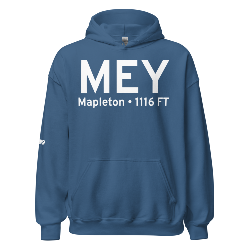 Mapleton (KMEY) Airport Hoodie Sweatshirt 