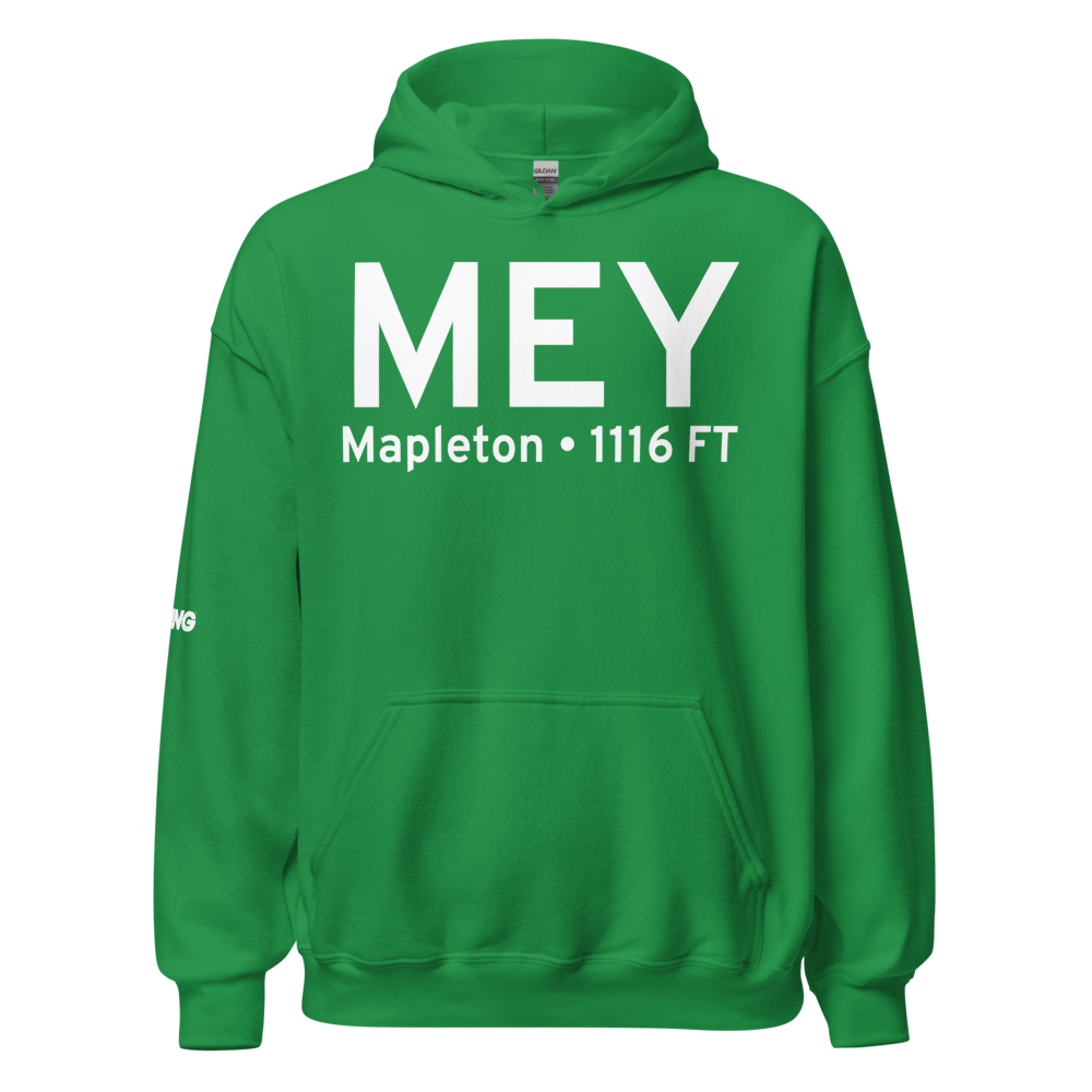 Mapleton (KMEY) Airport Hoodie Sweatshirt 