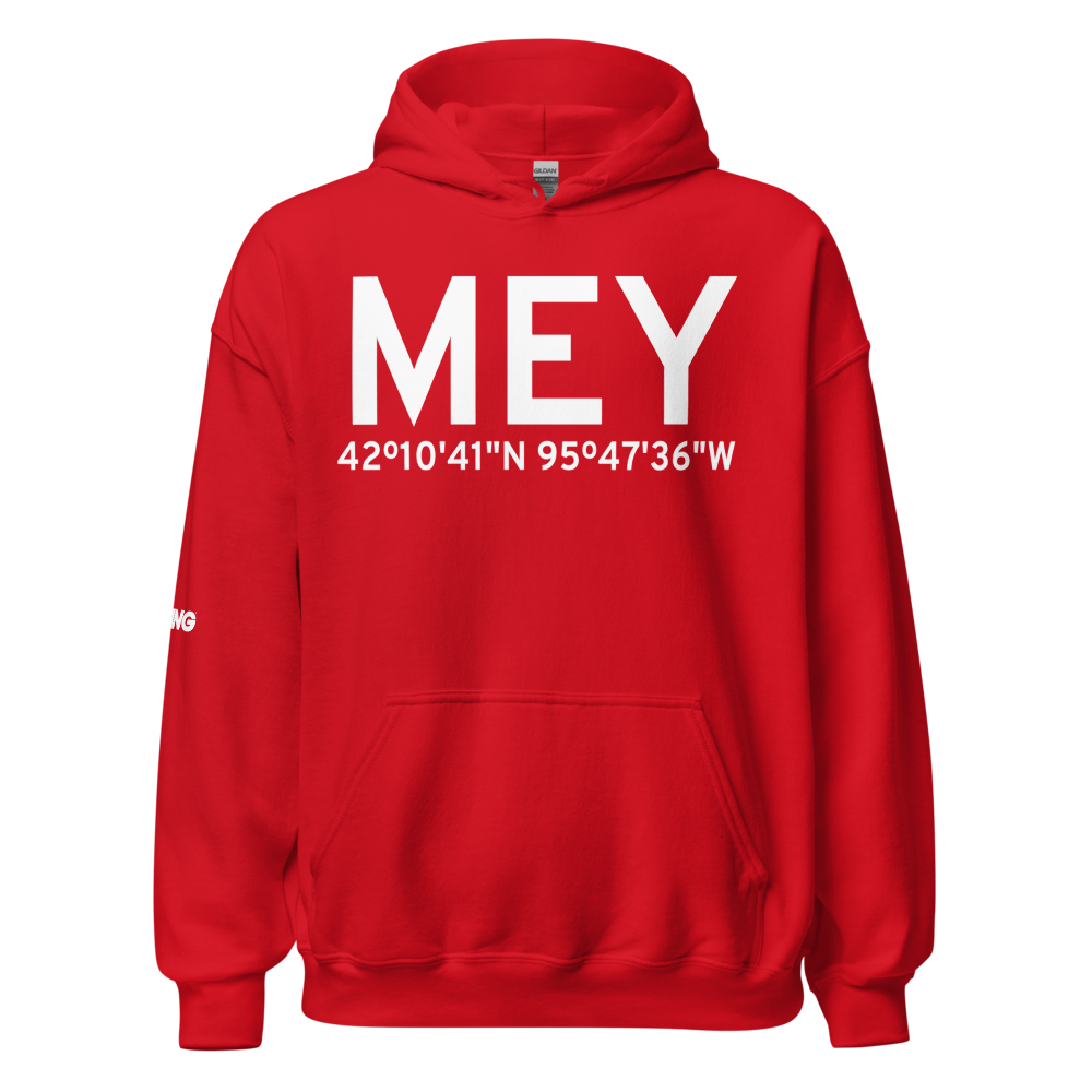Mapleton (KMEY) Airport Hoodie Sweatshirt 