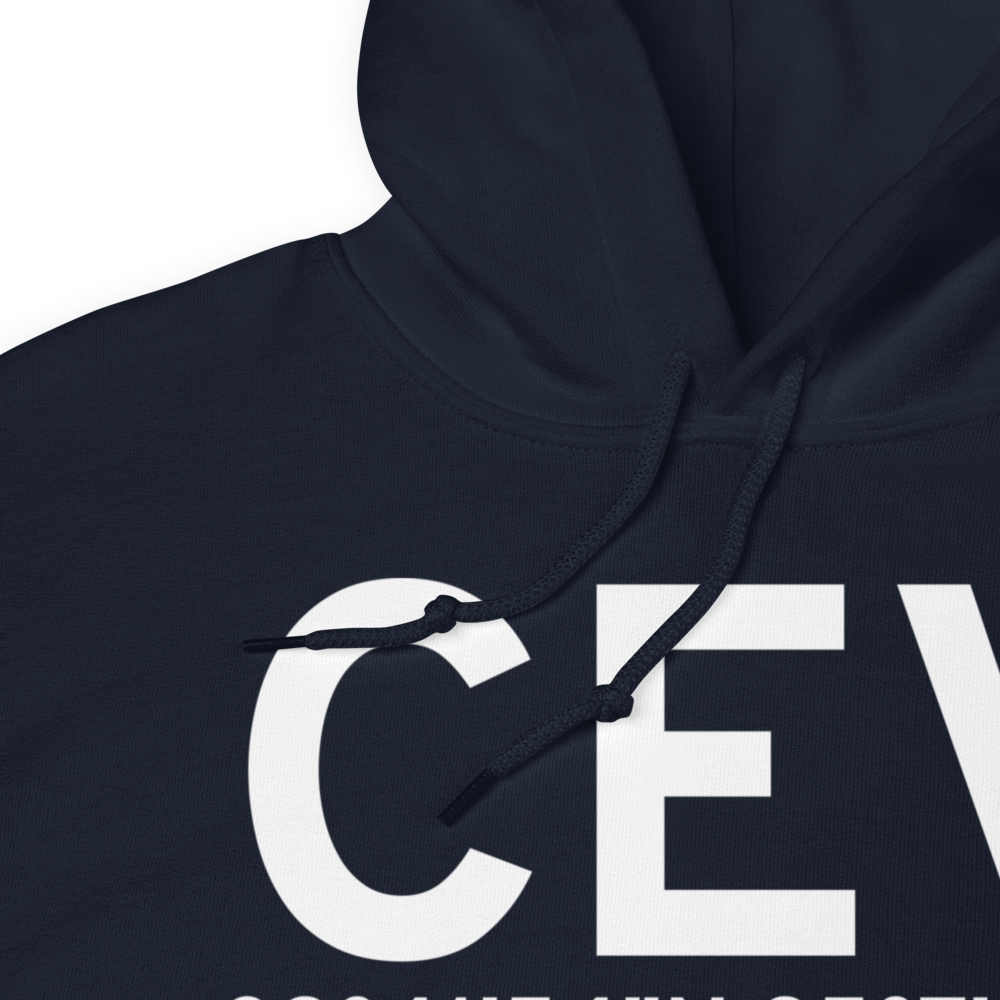 Connersville (KCEV) Airport Hoodie Sweatshirt 