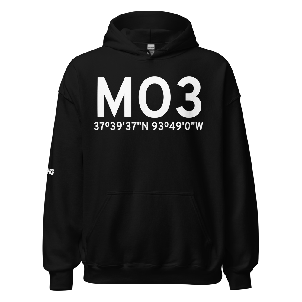 Stockton (KMO3) Airport Hoodie Sweatshirt 