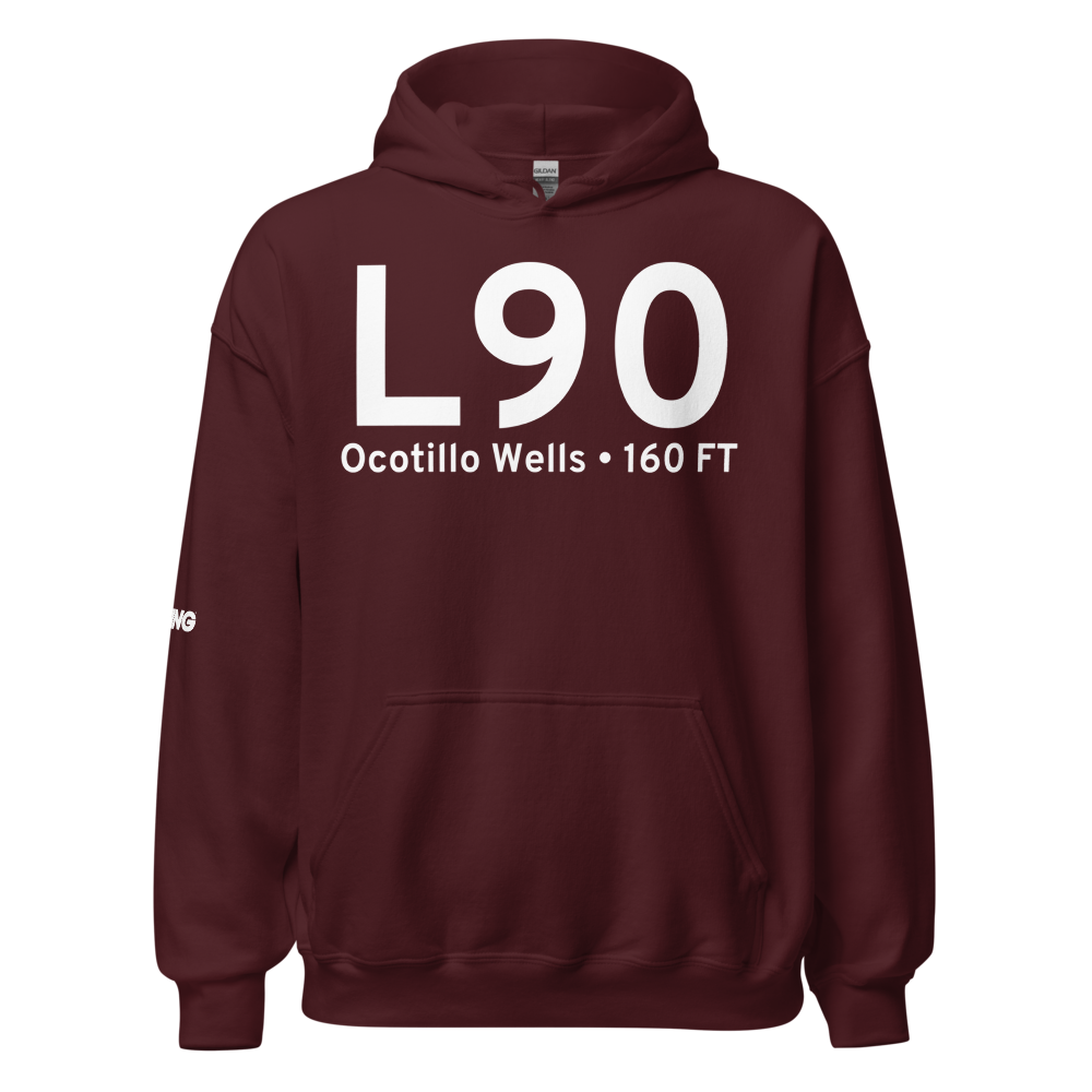 Ocotillo Wells (L90) Airport Hoodie Sweatshirt 