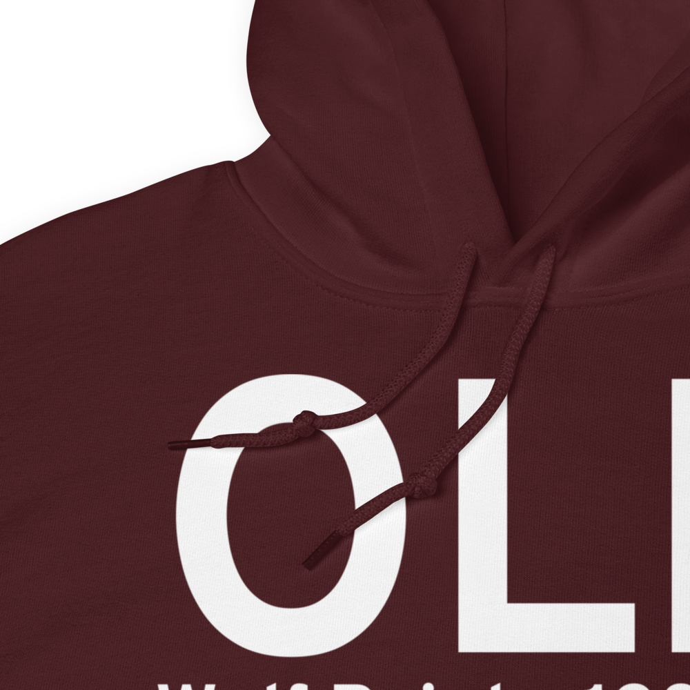 Wolf Point (KOLF) Airport Hoodie Sweatshirt 
