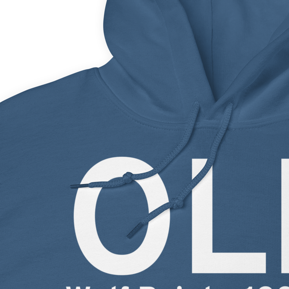 Wolf Point (KOLF) Airport Hoodie Sweatshirt 