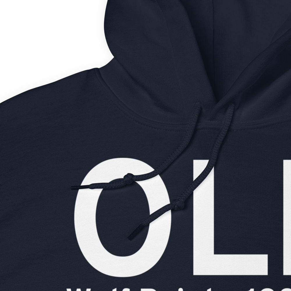 Wolf Point (KOLF) Airport Hoodie Sweatshirt 