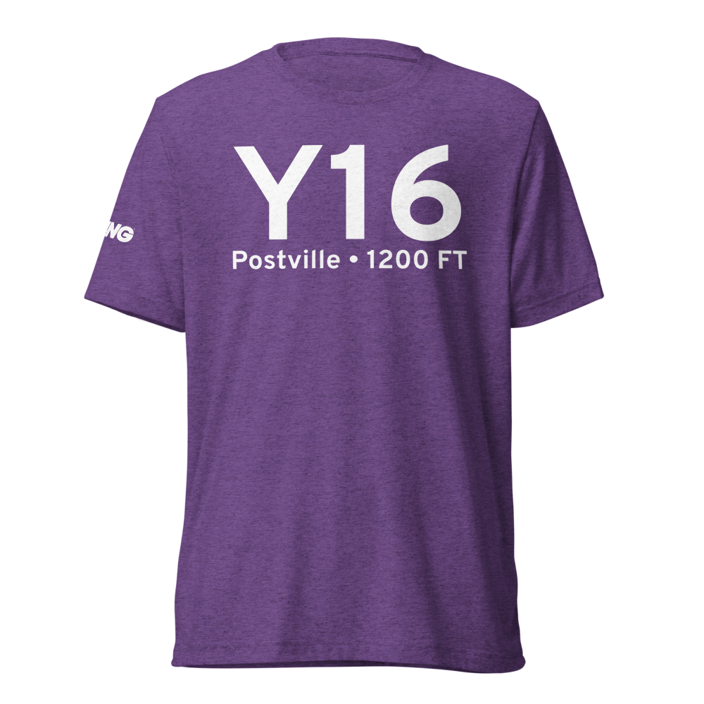 Postville (Y16) Airport Tri-blend T-Shirt 
