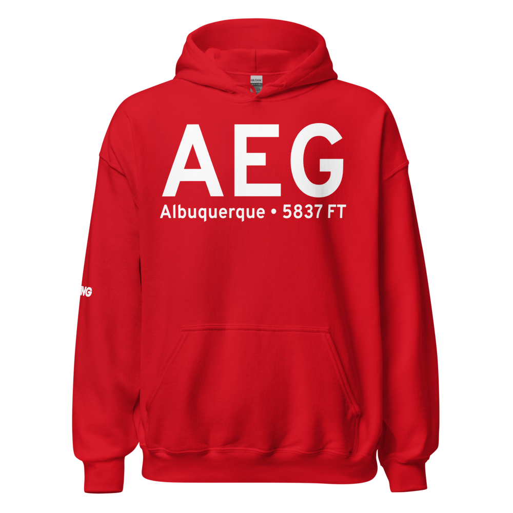Albuquerque (KAEG) Airport Hoodie Sweatshirt 