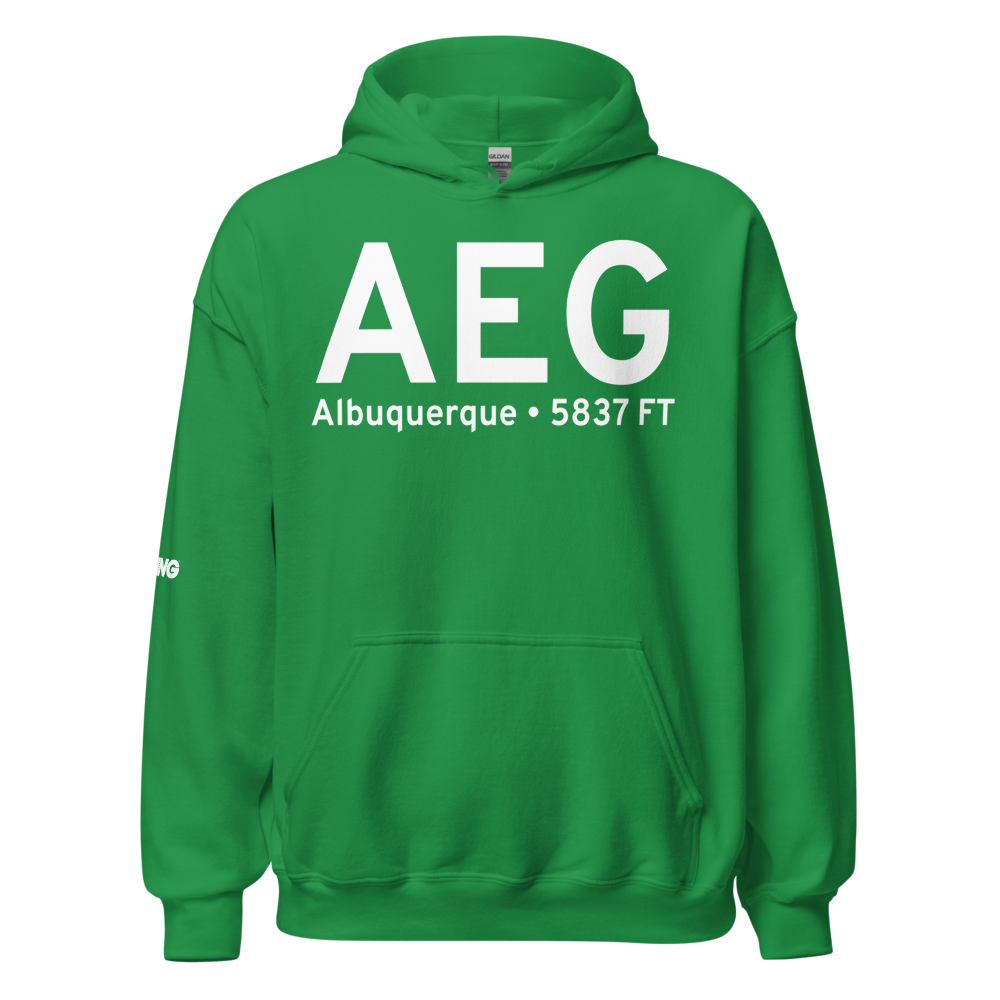 Albuquerque (KAEG) Airport Hoodie Sweatshirt 