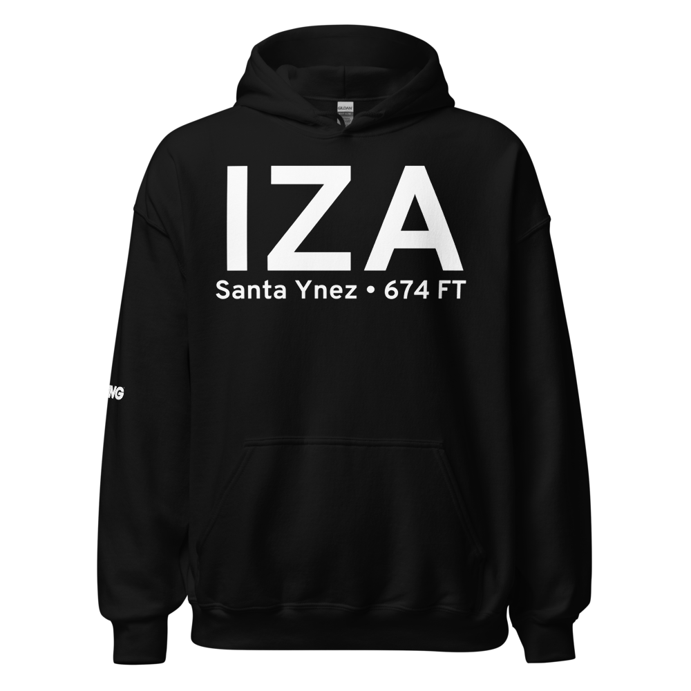 Santa Ynez (KIZA) Airport Hoodie Sweatshirt 