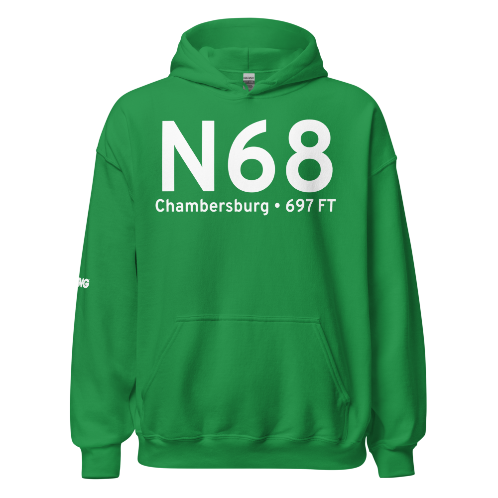 Chambersburg (KN68) Airport Hoodie Sweatshirt 