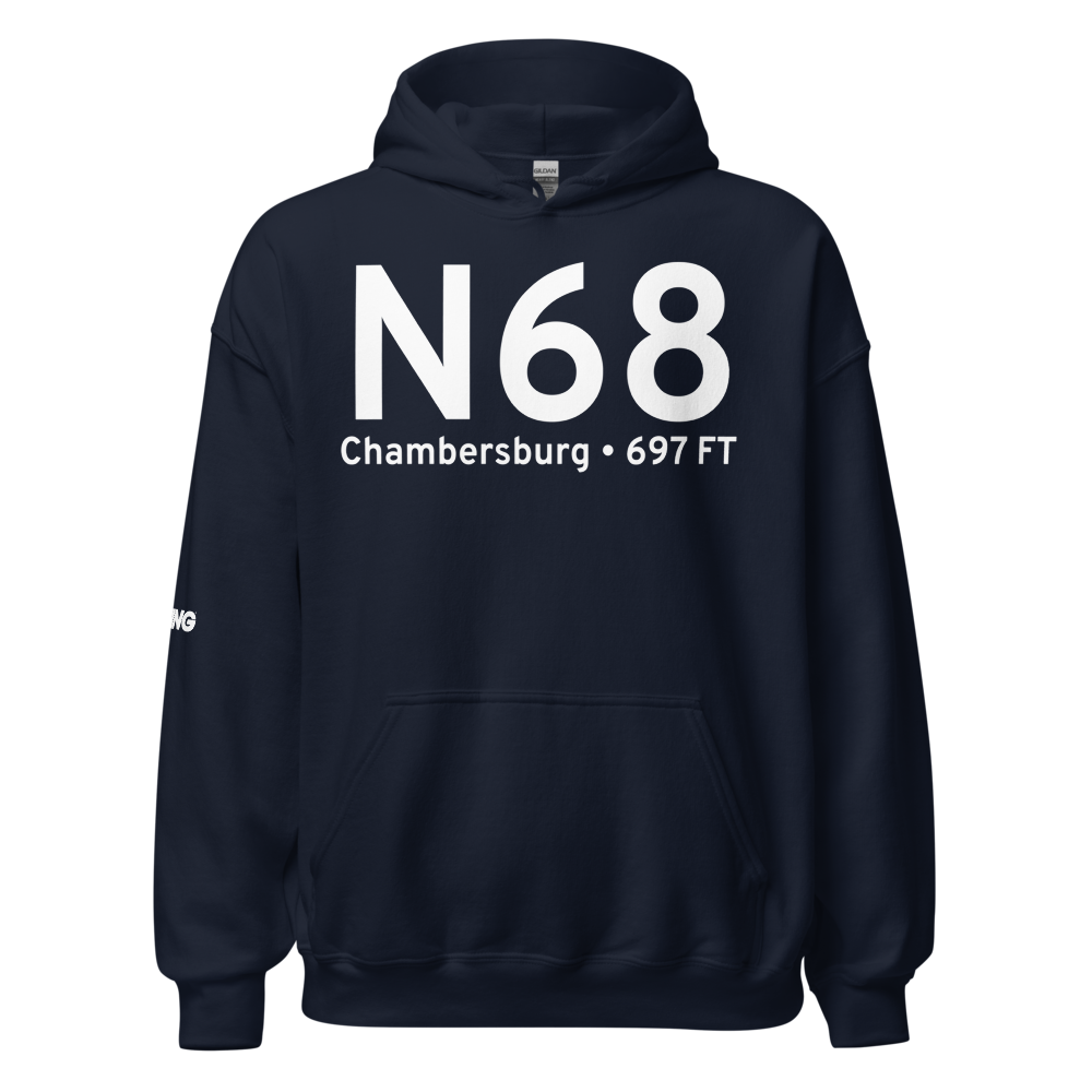 Chambersburg (KN68) Airport Hoodie Sweatshirt 