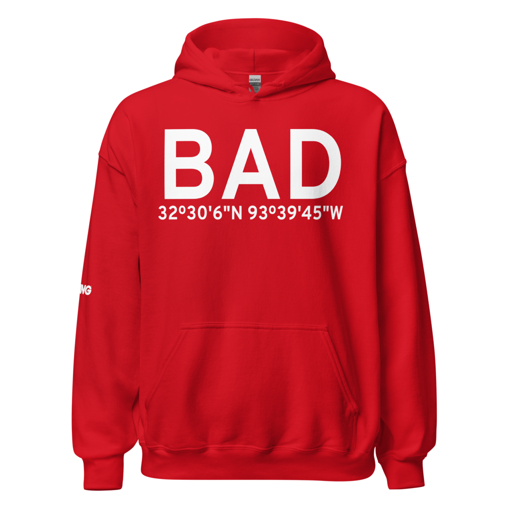 Bossier City (KBAD) Airport Hoodie Sweatshirt 
