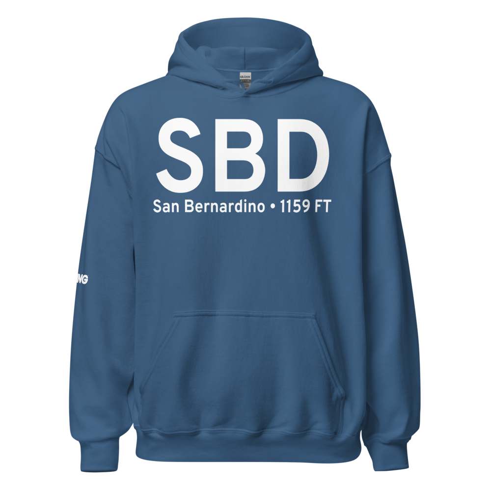 San Bernardino (KSBD) Airport Hoodie Sweatshirt 