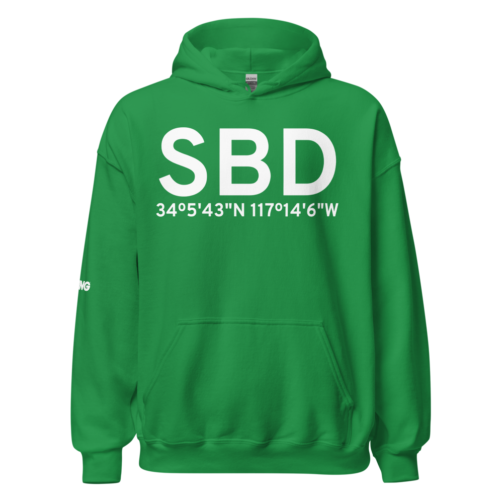 San Bernardino (KSBD) Airport Hoodie Sweatshirt 
