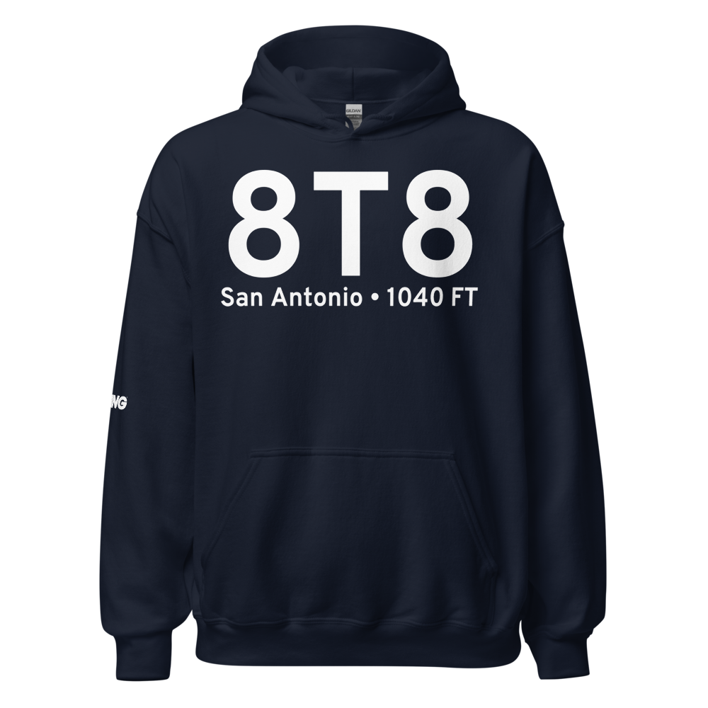 San Antonio (K8T8) Airport Hoodie Sweatshirt 