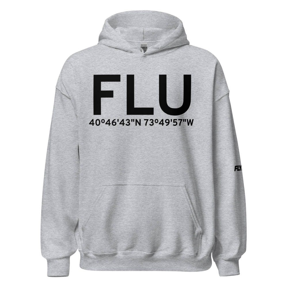 Queens (KFLU) Airport Hoodie Sweatshirt 