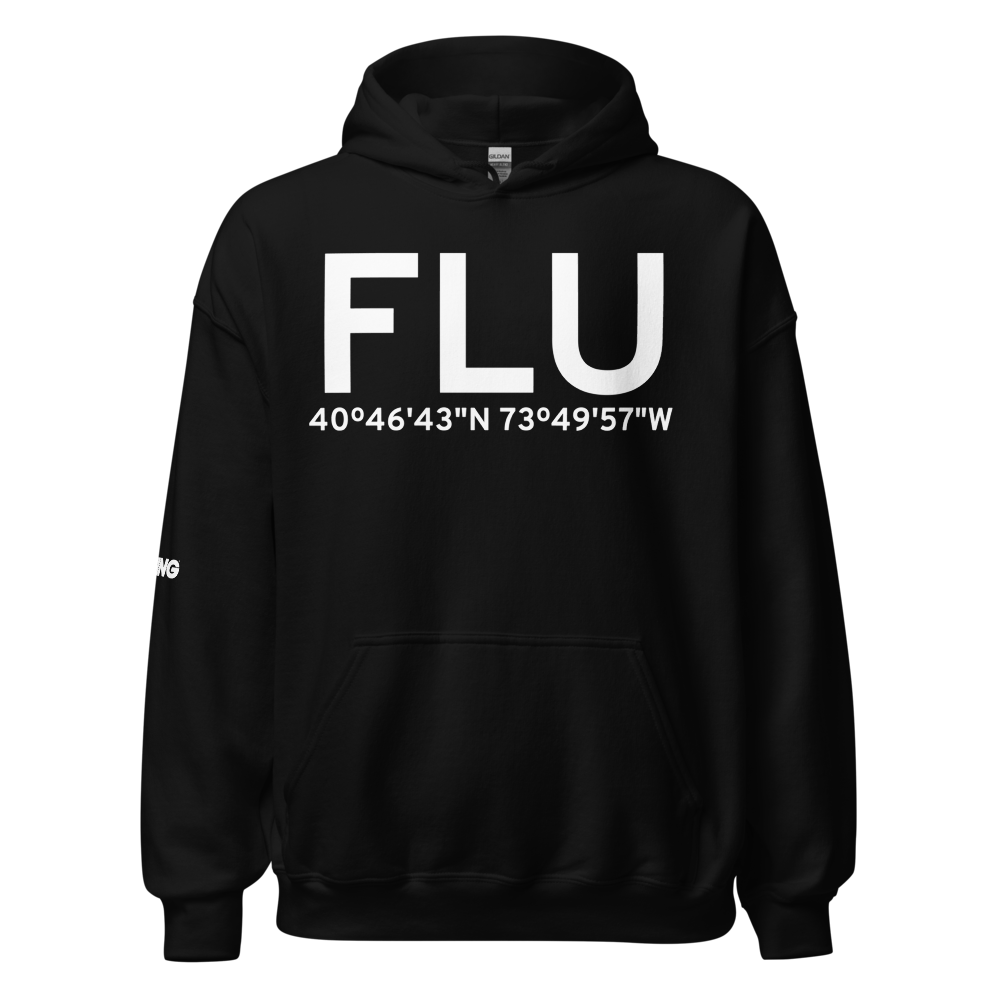 Queens (KFLU) Airport Hoodie Sweatshirt 